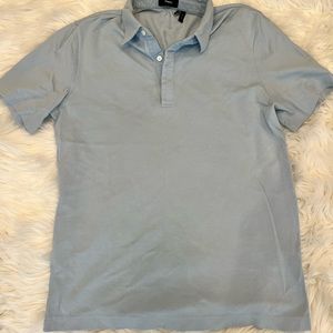 Mens Theory Blue Polo short sleeve tee